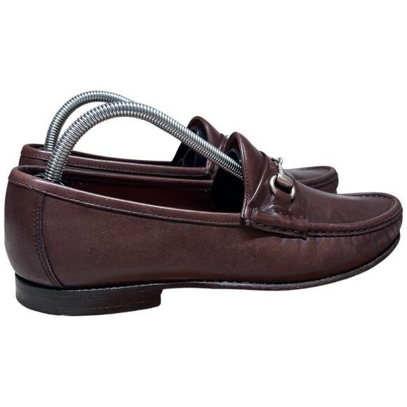 ALLEN EDMONDS Verona II Men's Sz 9.5 Brown Chili Leather Loafers Horse Bit - Picture 6 of 14